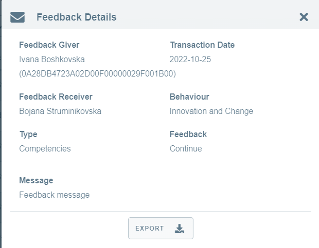 Feedback Details